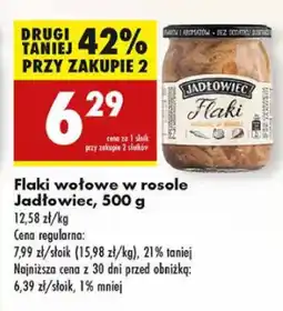 Biedronka Flaki wołowe w rosole Jadłowiec oferta