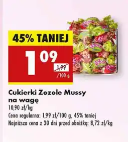 Biedronka Cukierki Zozole Mussy na wagę oferta