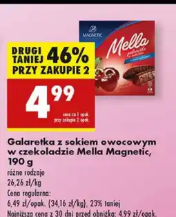 Biedronka Galaretka z sokiem owocowym w czekoladzie Mella Magnetic oferta