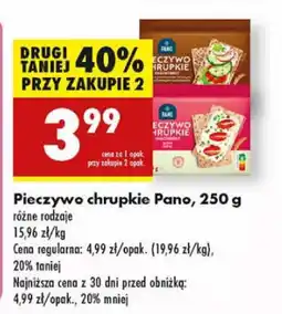 Biedronka Pieczywo chrupkie Pano oferta