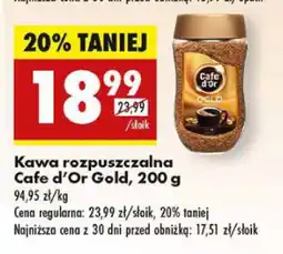 Biedronka Kawa rozpuszczalna Cafe d'Or Gold oferta
