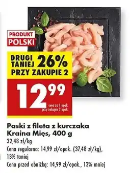 Biedronka Paski z fileta z kurczaka Kraina Mięs oferta