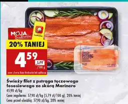 Biedronka Filet z pstrąga łososiowego ze skórą Marinero oferta