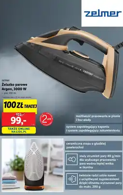 Lidl Żelazko parowe Argon Zelmer oferta
