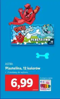 Lidl Astra Plastelina, 12 kolorów oferta