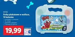 Lidl ASTRA Farby plakatowe w walizce, 12 kolorów oferta