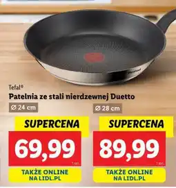 Lidl Tefal Patelnia ze stali nierdzewnej Duetto oferta