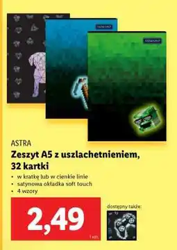 Lidl Zeszyt A5 z uszlachetnieniem, 32 kartki oferta