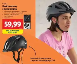 Lidl Kask rowerowy z tylną lampką oferta