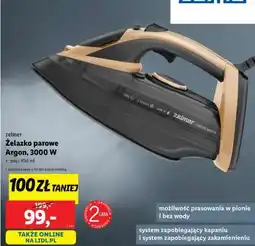 Lidl Zelmer Żelazko parowe Argon, 3000 W oferta