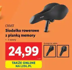 Lidl CRIVIT Siodło rowerowe z pianką memory oferta