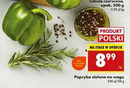 Biedronka Papryka zielona na wagę oferta
