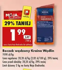 Biedronka Boczek wędzony Kraina Wędlin oferta