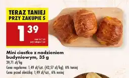 Biedronka Mini ciastko z nadzieniem budyniowym, 35 g oferta