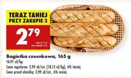 Biedronka Bagietka czosnkowa 165 g oferta
