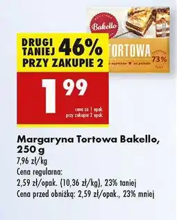 Biedronka Margaryna Tortowa/Bakello, 250 g oferta