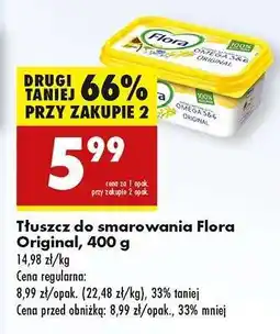 Biedronka Tłuszcz do smarowania Flora Original, 400 g oferta
