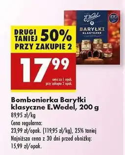 Biedronka Bombonierka Baryłki klasyczne E.Wedel, 200 g oferta