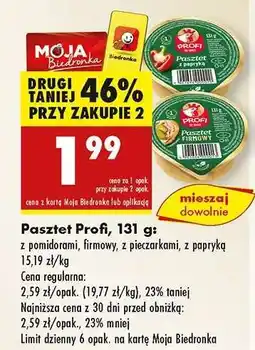 Biedronka Pasztet Profi, 131 g oferta