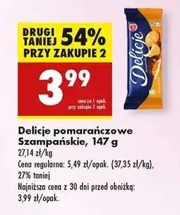 Biedronka Delicje pomarańczowe Szampańskie, 147 g oferta