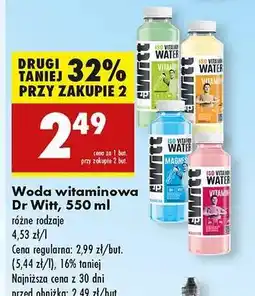 Biedronka Woda witaminowa Dr Witt, 550 ml oferta