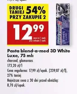 Biedronka Pasta blend-a-med 3D White Luxe, 75 ml oferta