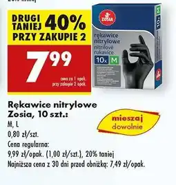 Biedronka Rękawice nitrylowe Zosia, 10 szt oferta