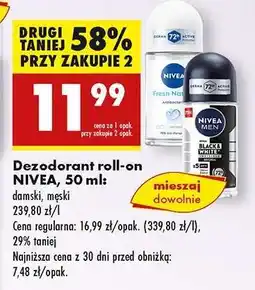 Biedronka Dezodorant roll on NIVEA , 50 ml oferta