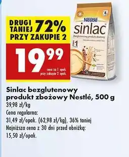 Biedronka Sinlac bezglutenowy produkt zbożowy Nestlé , 500 g oferta