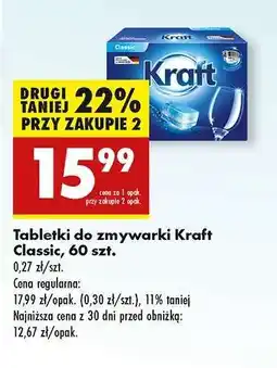 Biedronka Tabletki do zmywarki Kraft Classic 60 szt oferta
