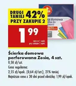 Biedronka Ścierka domowa perforowana Zosia, 4 szt oferta