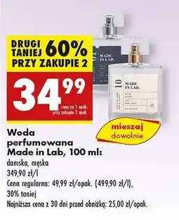Biedronka Woda perfumowana Made in Lab, 100 ml oferta