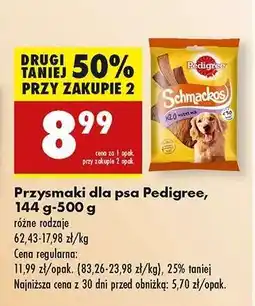 Biedronka Przysmaki dla psa Pedigree 144 g 500 g oferta
