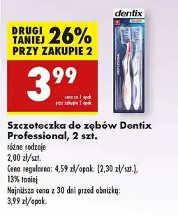 Biedronka Szczoteczka do zębów Dentix Professional, 2 szt oferta