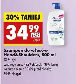 Biedronka Szampon do włosów Head&Shoulders, 800 ml oferta