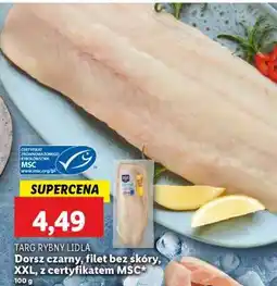 Lidl Dorsz czarny, filet bez skóry, XXL, z certyfikatem MSC oferta