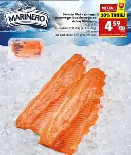 Biedronka Świeży filet z pstrąga tęczowego łososiowego ze skórą Marinero oferta