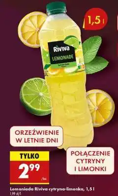 Biedronka Lemoniada Riviva cytryna-limonka, 1,5 l oferta