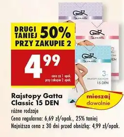 Biedronka Rajstopy Gatta Classic 15 DEN oferta