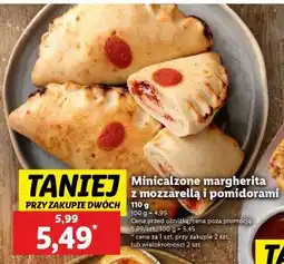 Lidl Minicalzone margherita z mozzarellą i pomidorami oferta