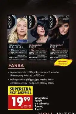 Biedronka Wszystkie farby do włosów Syoss, 1 szt oferta
