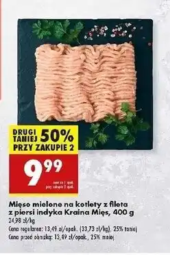 Biedronka Mięso na kotlety z fileta piersi indyka Kraina Mięs oferta