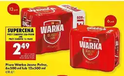 Biedronka Piwo Warka oferta