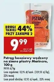 Biedronka Pstrąg łososiowy wędzony plastry Marinero oferta