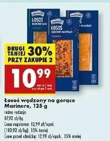Biedronka Łosoś wędzony na ciepło łagodny Marinero oferta