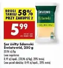 Biedronka Ser edamski Światowid oferta