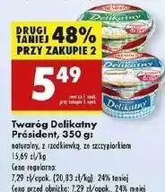 Biedronka Twaróg delikatny ze szczypiorkiem President oferta