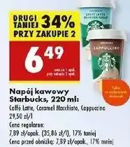 Biedronka Napój caffe latte no added sugar Starbucks oferta