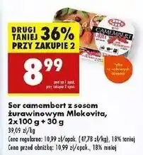 Biedronka Camembert z sosem żurawinowym Mlekovita La Polle oferta