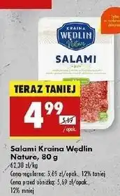 Biedronka Salami Kraina Wędlin Nature oferta